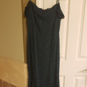 Windsor Emerald Green Lace Evening Gown